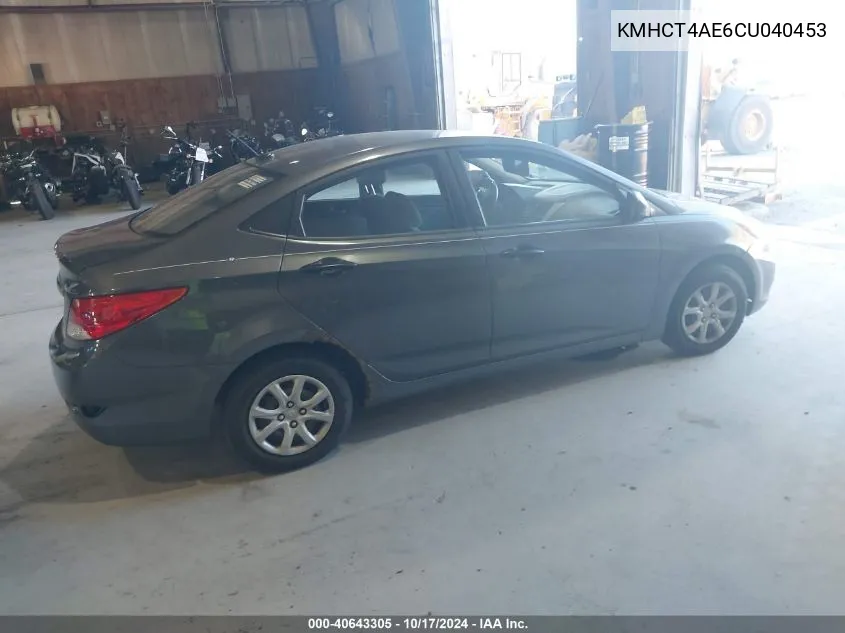 KMHCT4AE6CU040453 2012 Hyundai Accent Gls