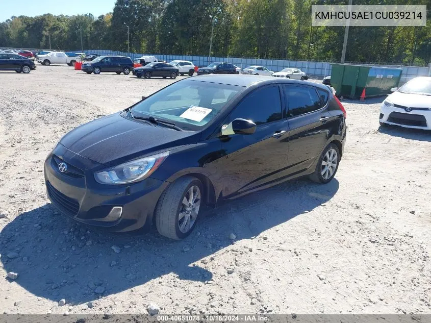 KMHCU5AE1CU039214 2012 Hyundai Accent Se