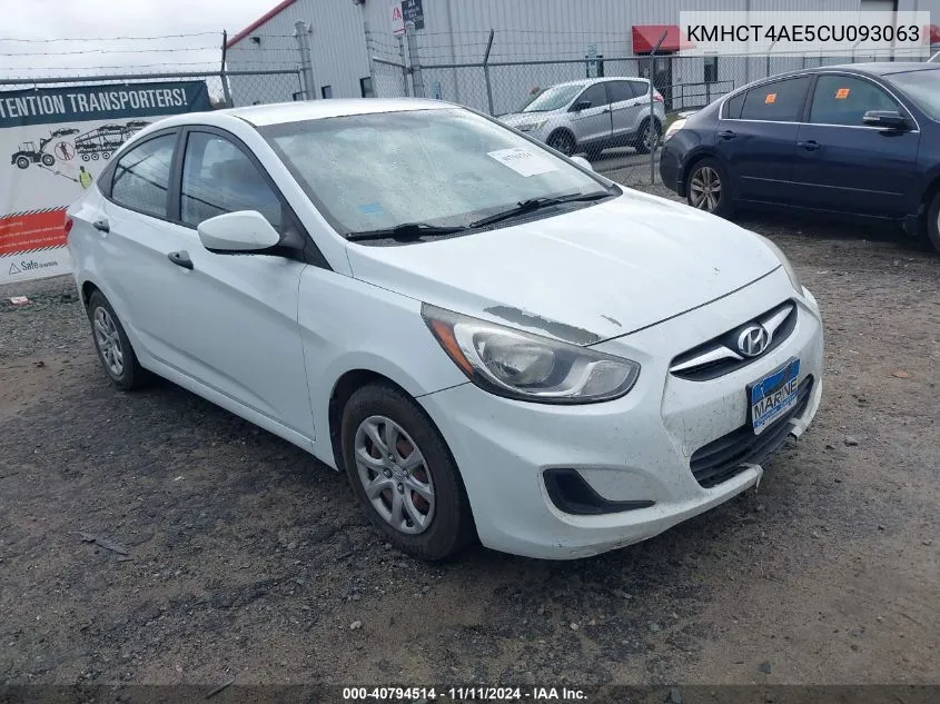 KMHCT4AE5CU093063 2012 Hyundai Accent Gls/Gs