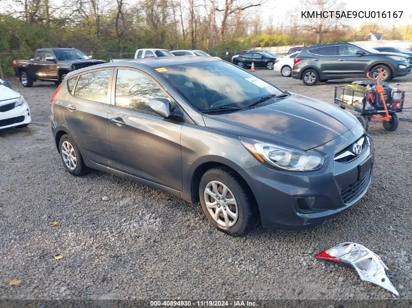 2012 Hyundai Accent Gs VIN: KMHCT5AE9CU016167 Lot: 40894930