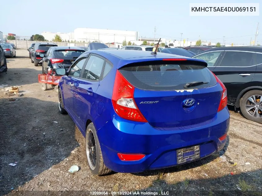 KMHCT5AE4DU069151 2013 Hyundai Accent Gl