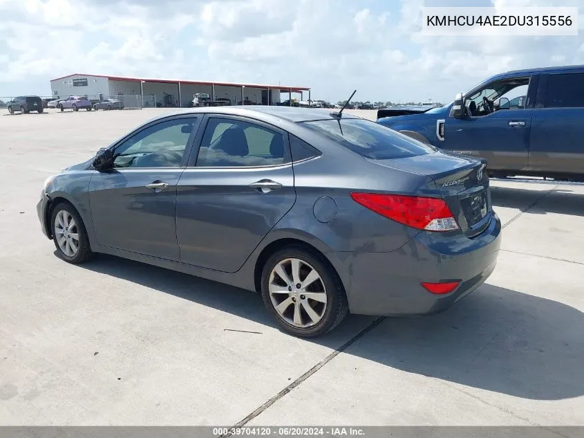 KMHCU4AE2DU315556 2013 Hyundai Accent Gls