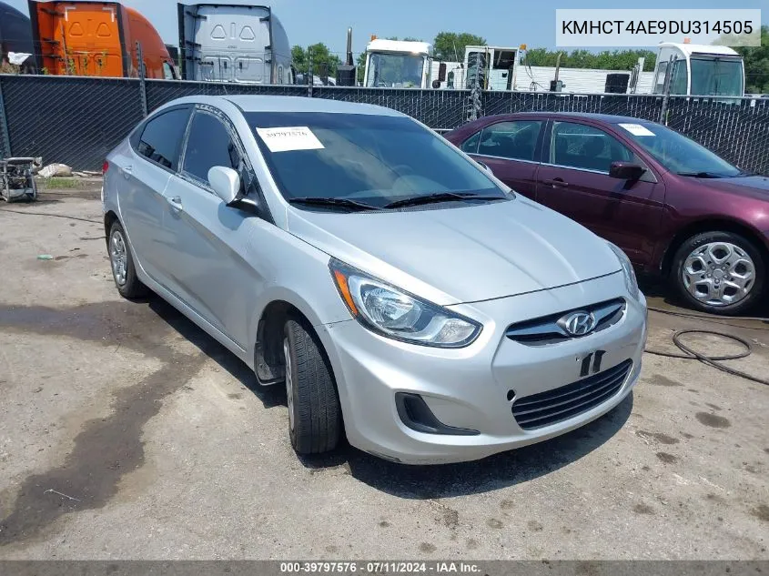 2013 Hyundai Accent Gls VIN: KMHCT4AE9DU314505 Lot: 39797576