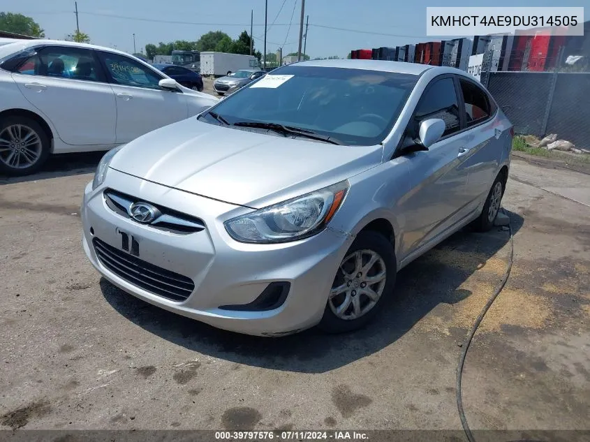 2013 Hyundai Accent Gls VIN: KMHCT4AE9DU314505 Lot: 39797576