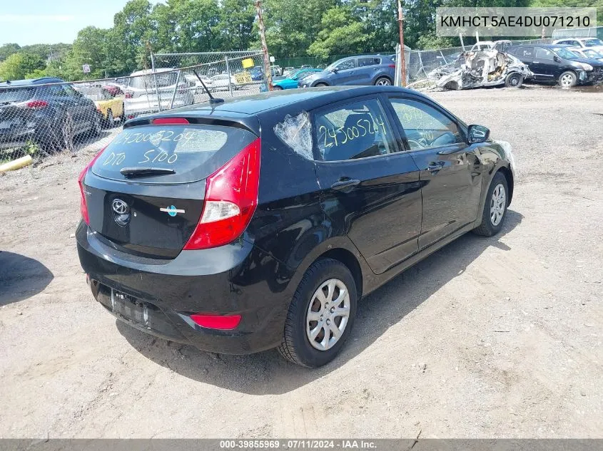 2013 Hyundai Accent Gs VIN: KMHCT5AE4DU071210 Lot: 39855969