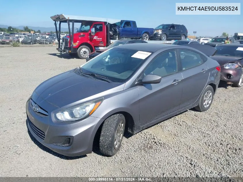 2013 Hyundai Accent Gls VIN: KMHCT4AE9DU583524 Lot: 39995114