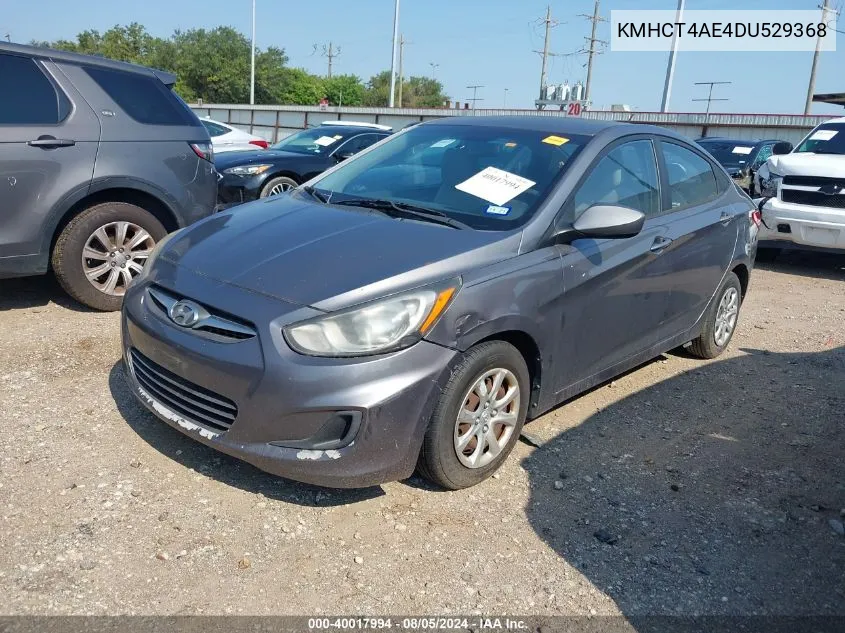 2013 Hyundai Accent Gls VIN: KMHCT4AE4DU529368 Lot: 40017994