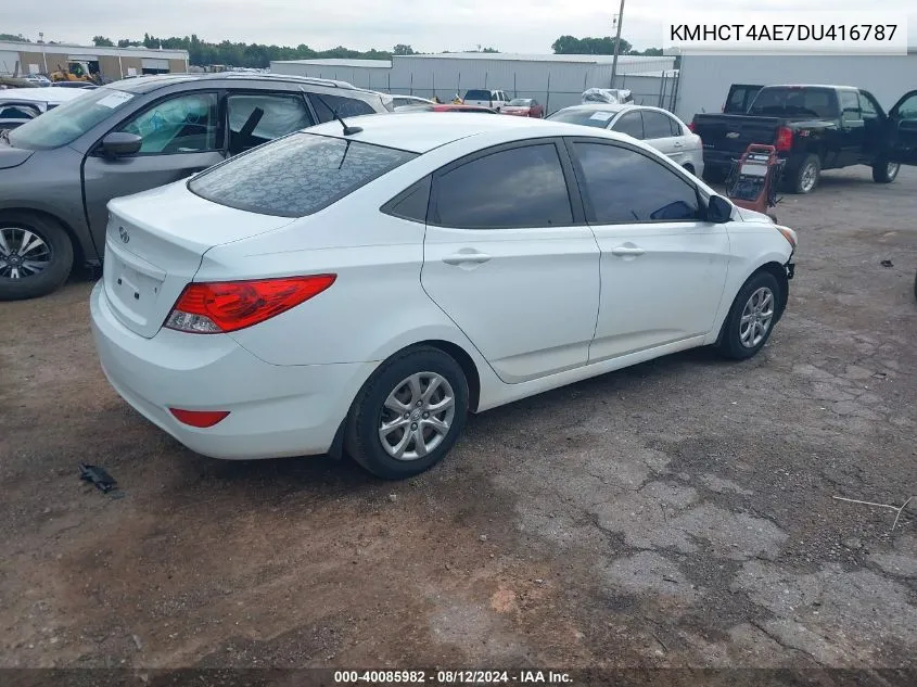 KMHCT4AE7DU416787 2013 Hyundai Accent Gls