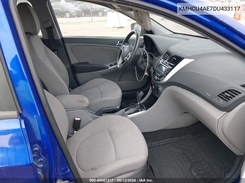 KMHCU4AE7DU433117 2013 Hyundai Accent Gls