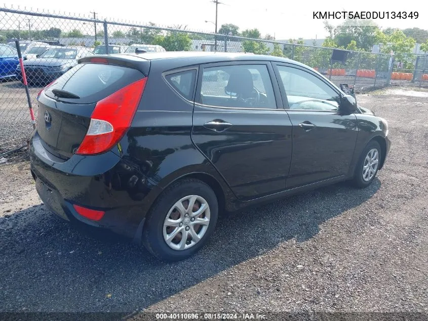 2013 Hyundai Accent Gs VIN: KMHCT5AE0DU134349 Lot: 40629519