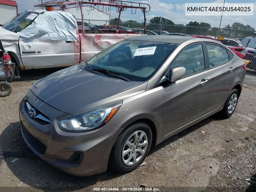 2013 Hyundai Accent Gls VIN: KMHCT4AE5DU544025 Lot: 40134466