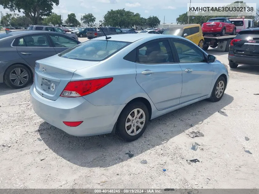 KMHCT4AE3DU302138 2013 Hyundai Accent Gls