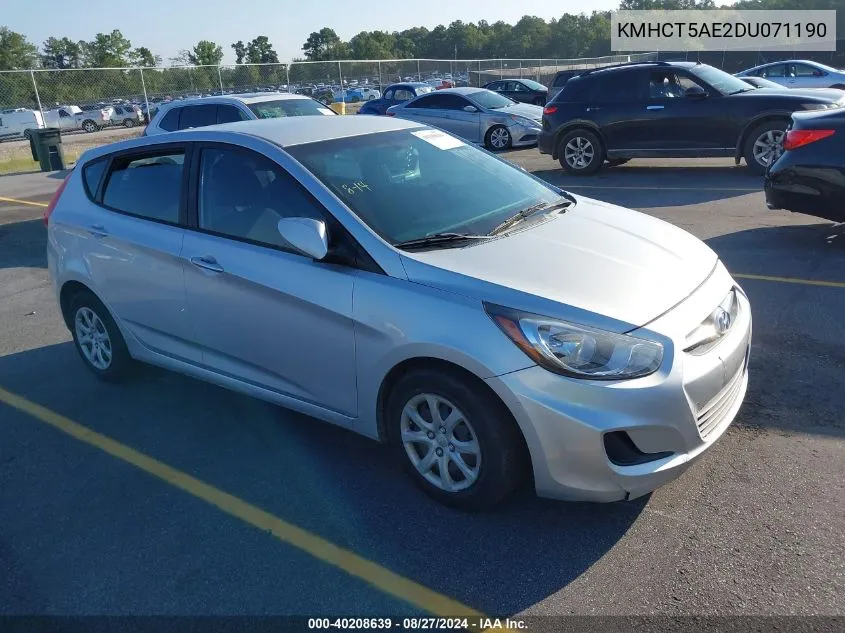 KMHCT5AE2DU071190 2013 Hyundai Accent Gs