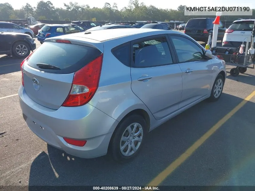 KMHCT5AE2DU071190 2013 Hyundai Accent Gs