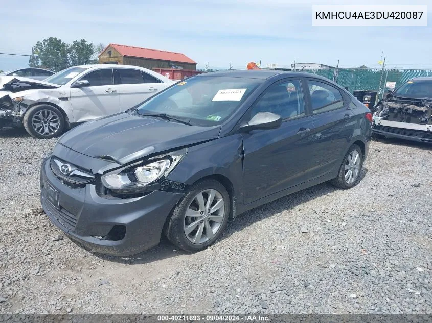 KMHCU4AE3DU420087 2013 Hyundai Accent Gls