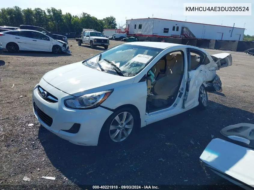 KMHCU4AE3DU320524 2013 Hyundai Accent Gls