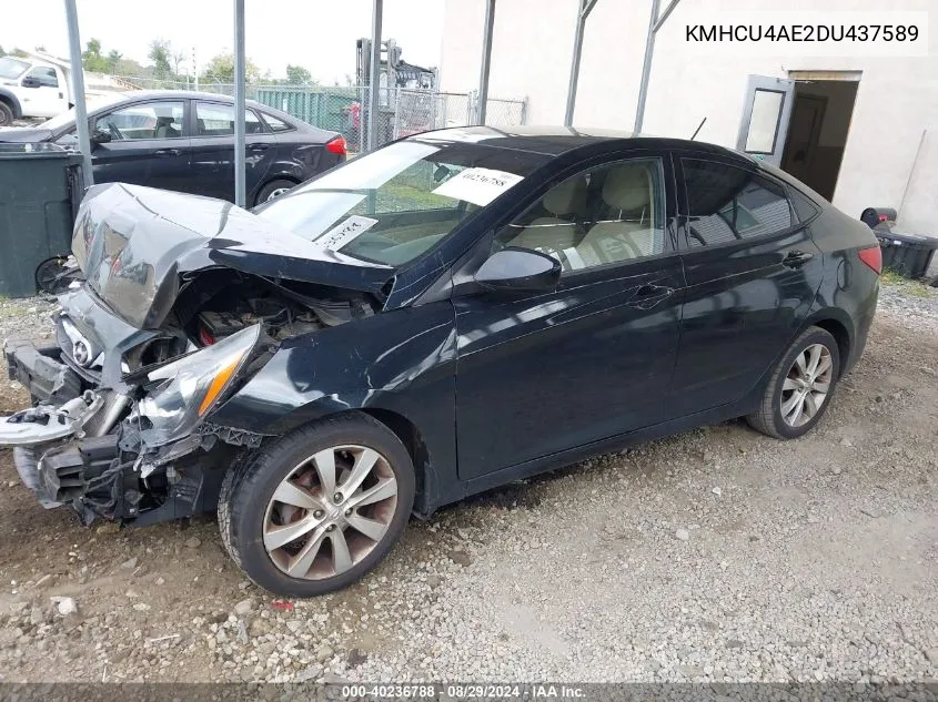 KMHCU4AE2DU437589 2013 Hyundai Accent Gls