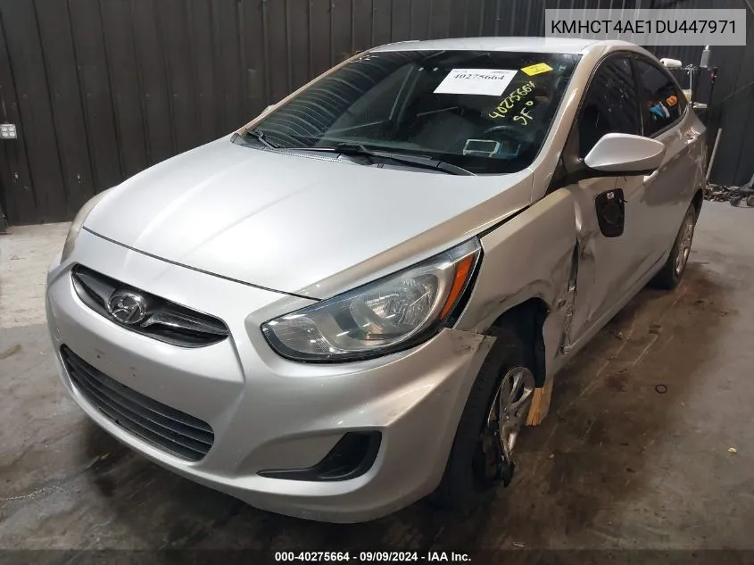 2013 Hyundai Accent Gls VIN: KMHCT4AE1DU447971 Lot: 40275664