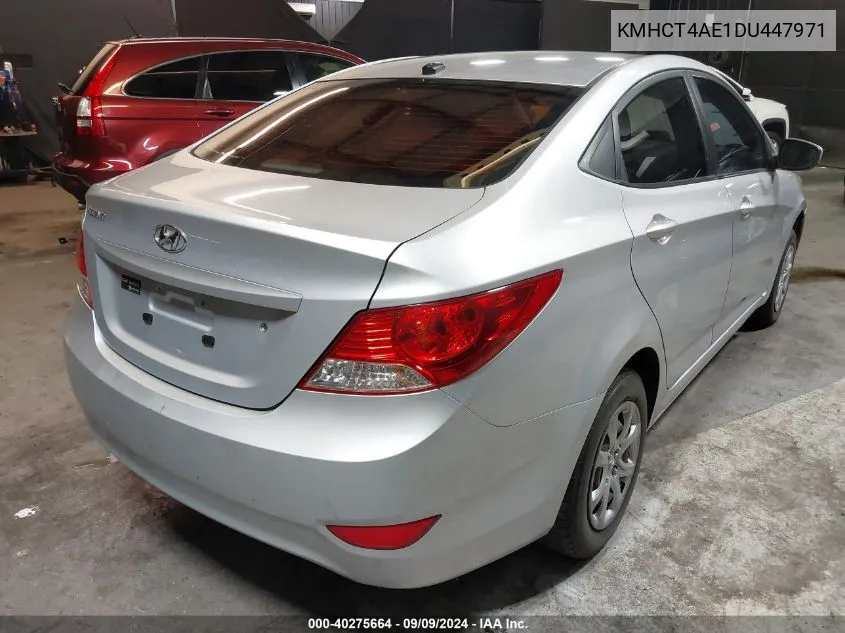 2013 Hyundai Accent Gls VIN: KMHCT4AE1DU447971 Lot: 40275664