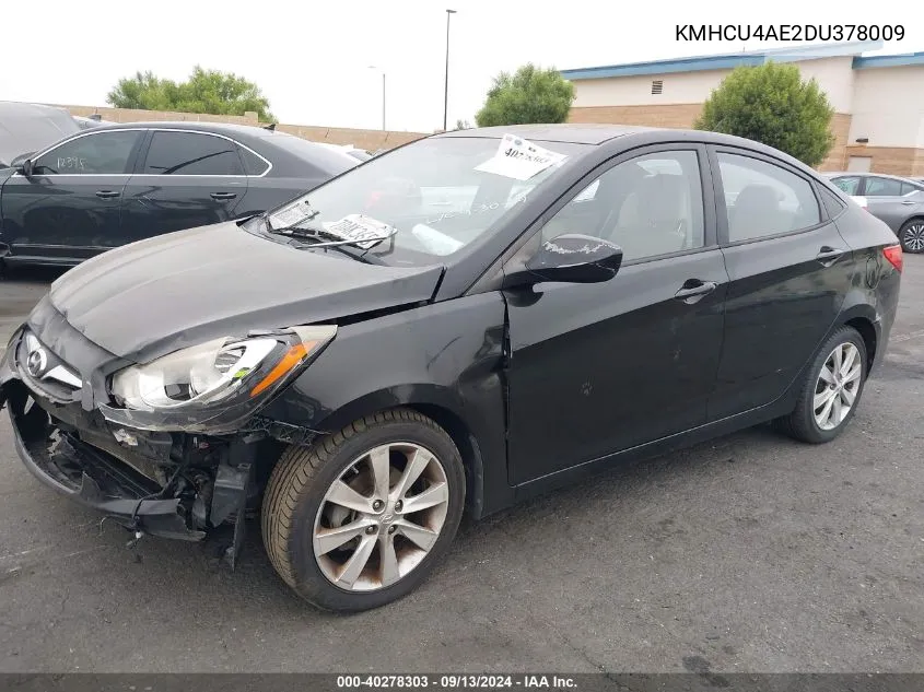 KMHCU4AE2DU378009 2013 Hyundai Accent Gls