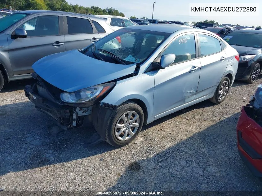 2013 Hyundai Accent Gls VIN: KMHCT4AEXDU272880 Lot: 40295872