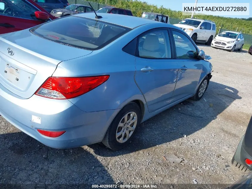 2013 Hyundai Accent Gls VIN: KMHCT4AEXDU272880 Lot: 40295872