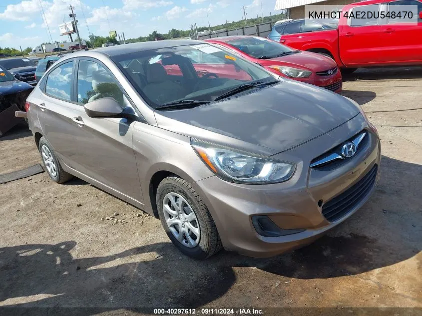 2013 Hyundai Accent Gls VIN: KMHCT4AE2DU548470 Lot: 40297612