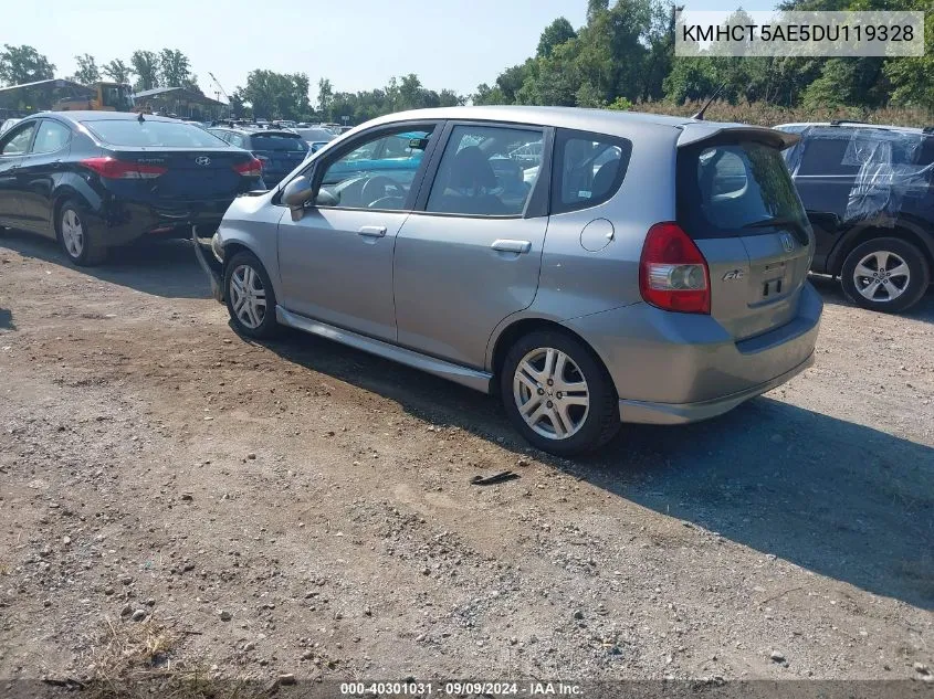 2013 Hyundai Accent Gs VIN: KMHCT5AE5DU119328 Lot: 40301031