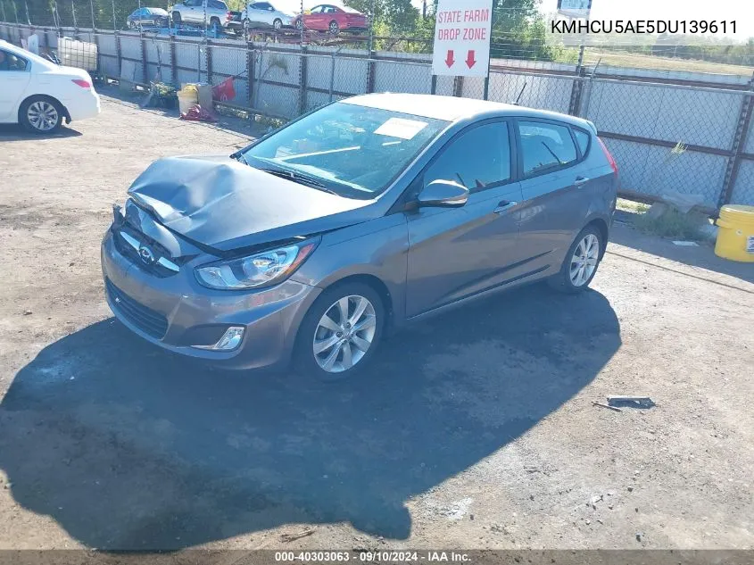 KMHCU5AE5DU139611 2013 Hyundai Accent Se