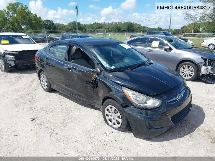 KMHCT4AEXDU584827 2013 Hyundai Accent Gls/Gs