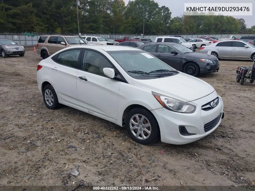 2013 Hyundai Accent Gls/Gs VIN: KMHCT4AE9DU293476 Lot: 40322252