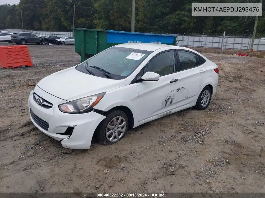 2013 Hyundai Accent Gls/Gs VIN: KMHCT4AE9DU293476 Lot: 40322252