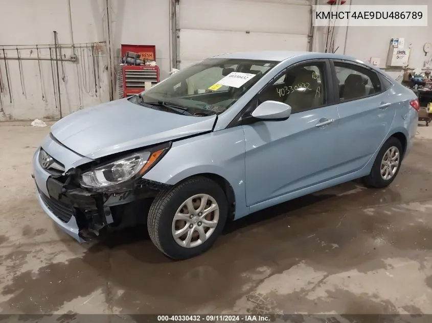 2013 Hyundai Accent Gls VIN: KMHCT4AE9DU486789 Lot: 40330432