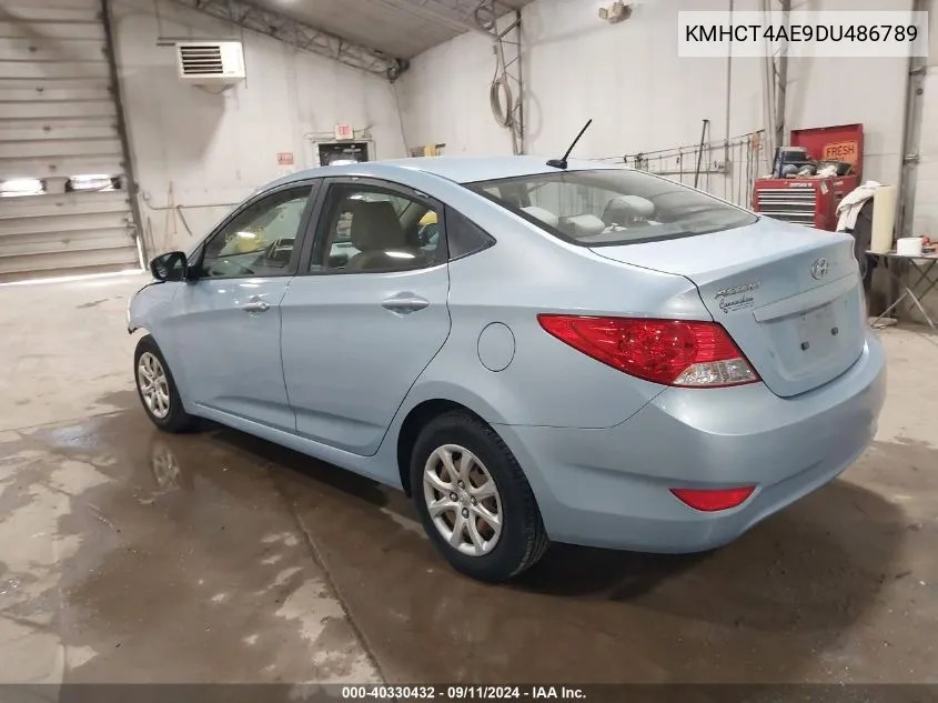 2013 Hyundai Accent Gls VIN: KMHCT4AE9DU486789 Lot: 40330432