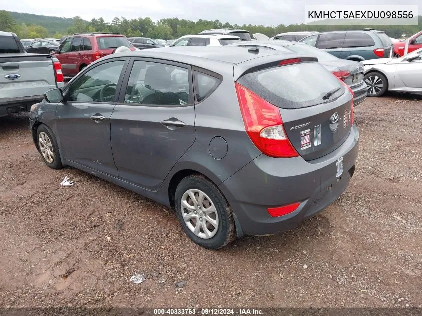 KMHCT5AEXDU098556 2013 Hyundai Accent Gs