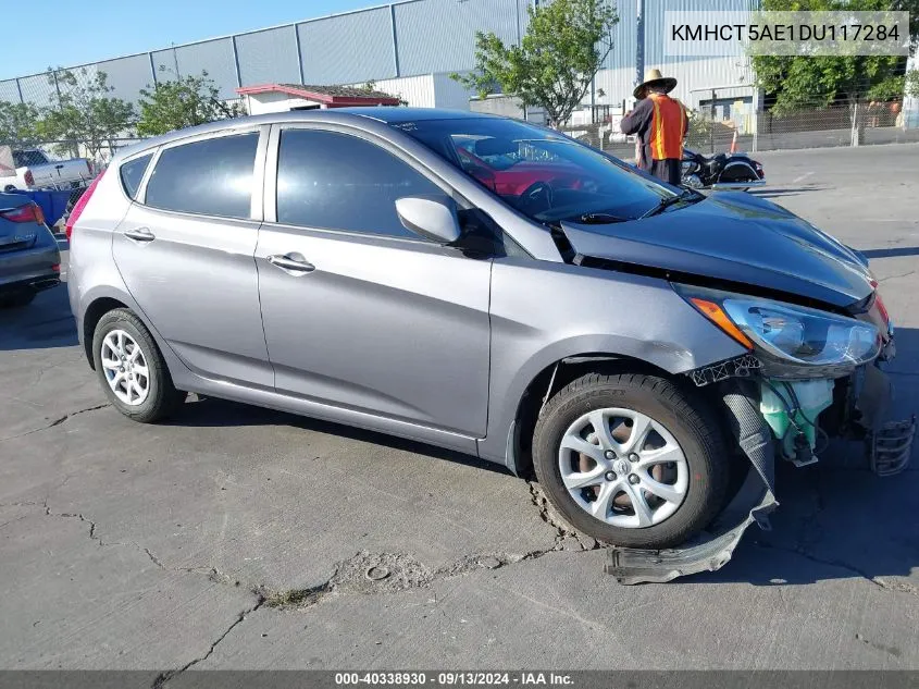 2013 Hyundai Accent Gs VIN: KMHCT5AE1DU117284 Lot: 40338930