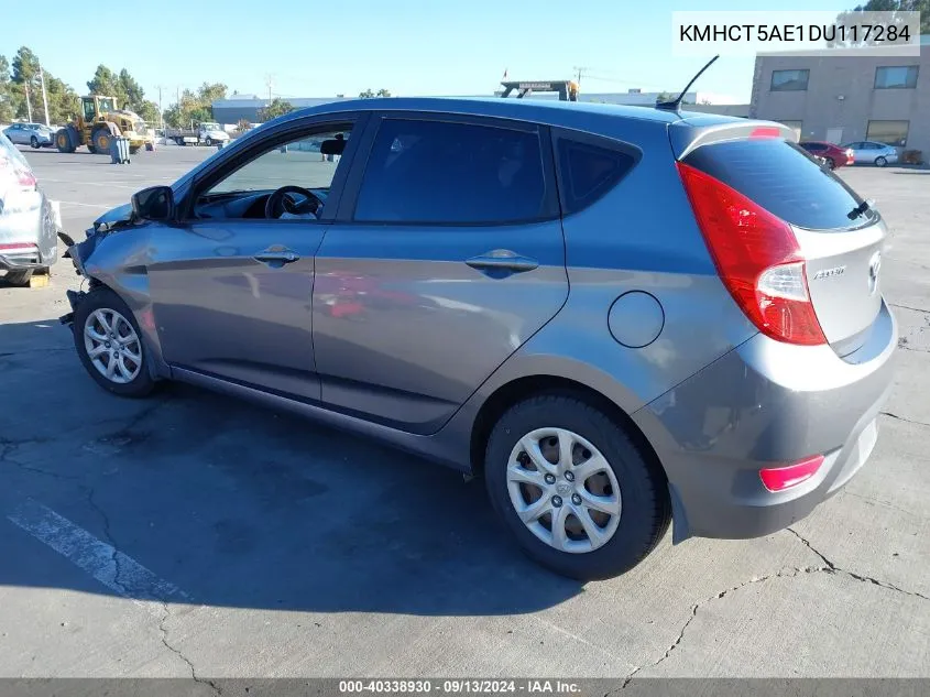 2013 Hyundai Accent Gs VIN: KMHCT5AE1DU117284 Lot: 40338930