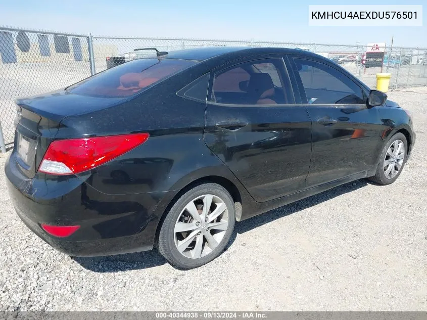 KMHCU4AEXDU576501 2013 Hyundai Accent Gls