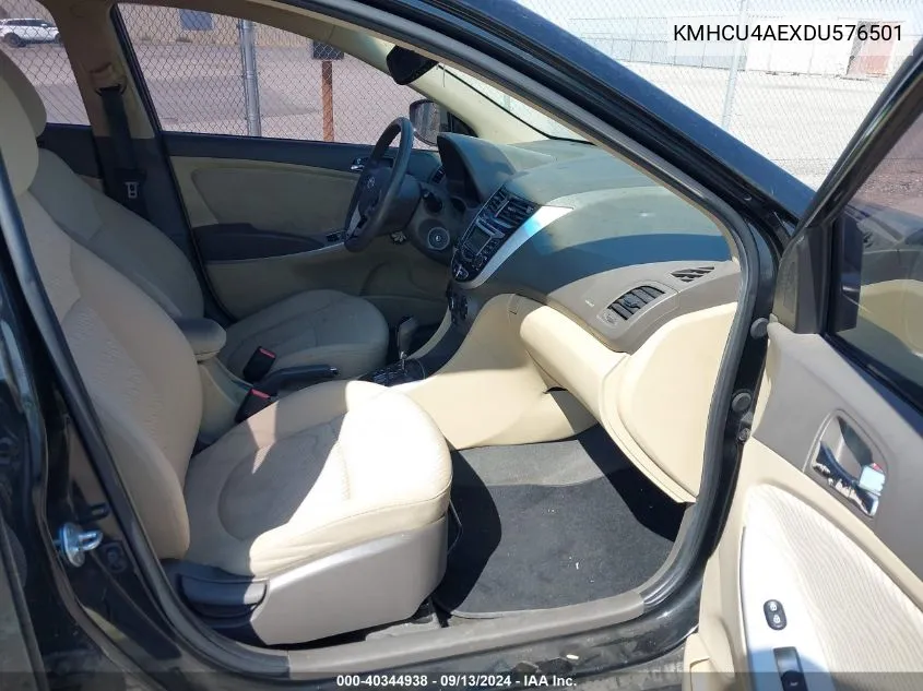 KMHCU4AEXDU576501 2013 Hyundai Accent Gls