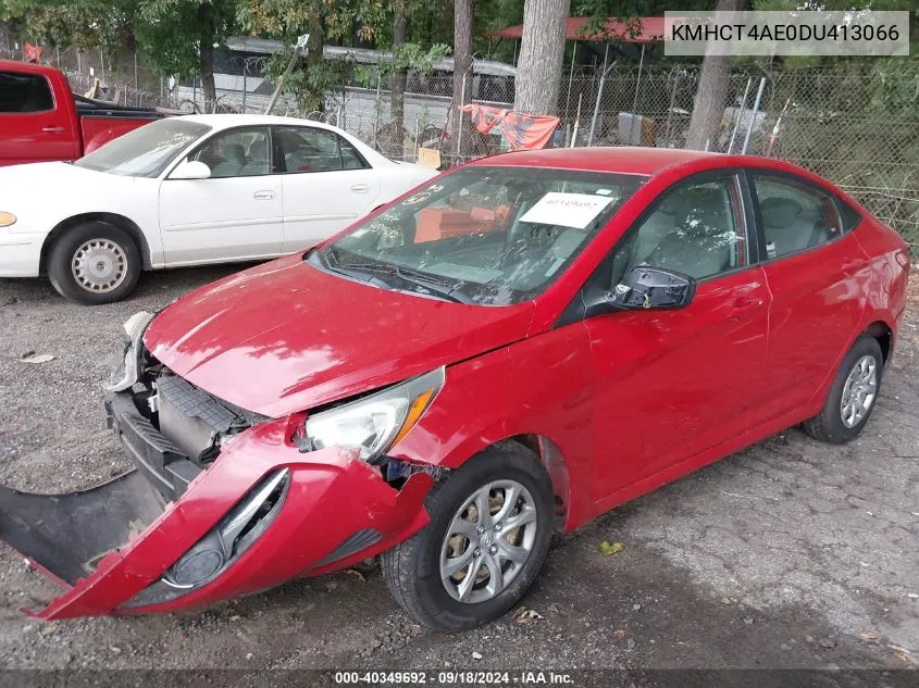 2013 Hyundai Accent Gls VIN: KMHCT4AE0DU413066 Lot: 40349692