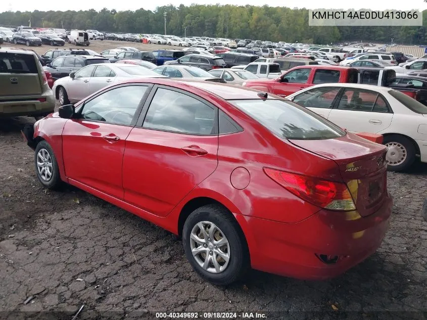 2013 Hyundai Accent Gls VIN: KMHCT4AE0DU413066 Lot: 40349692