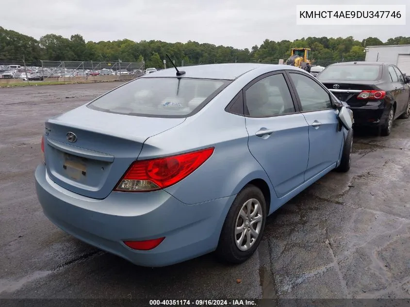 2013 Hyundai Accent Gls VIN: KMHCT4AE9DU347746 Lot: 40351174