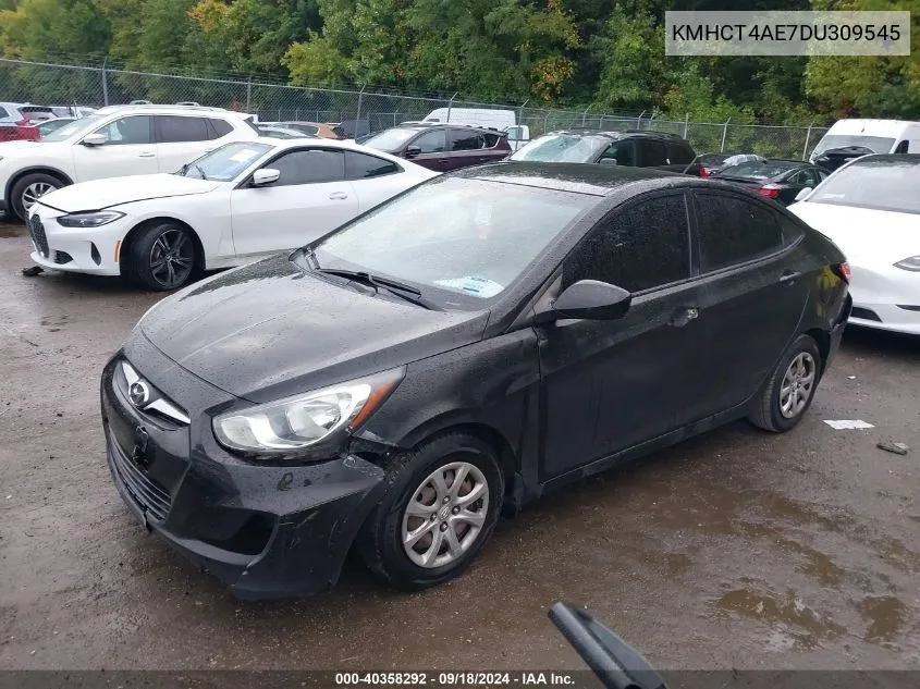 2013 Hyundai Accent Gls VIN: KMHCT4AE7DU309545 Lot: 40358292