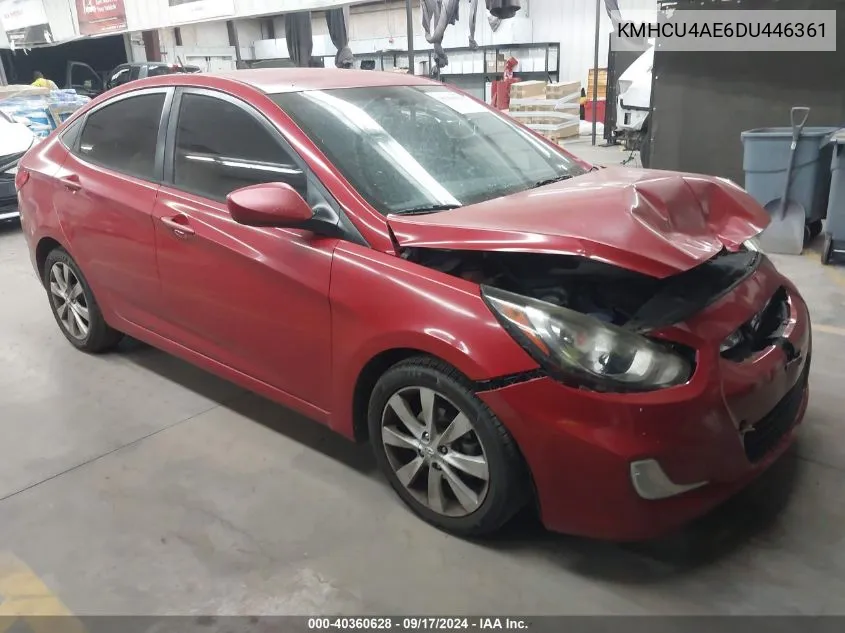 KMHCU4AE6DU446361 2013 Hyundai Accent Gls