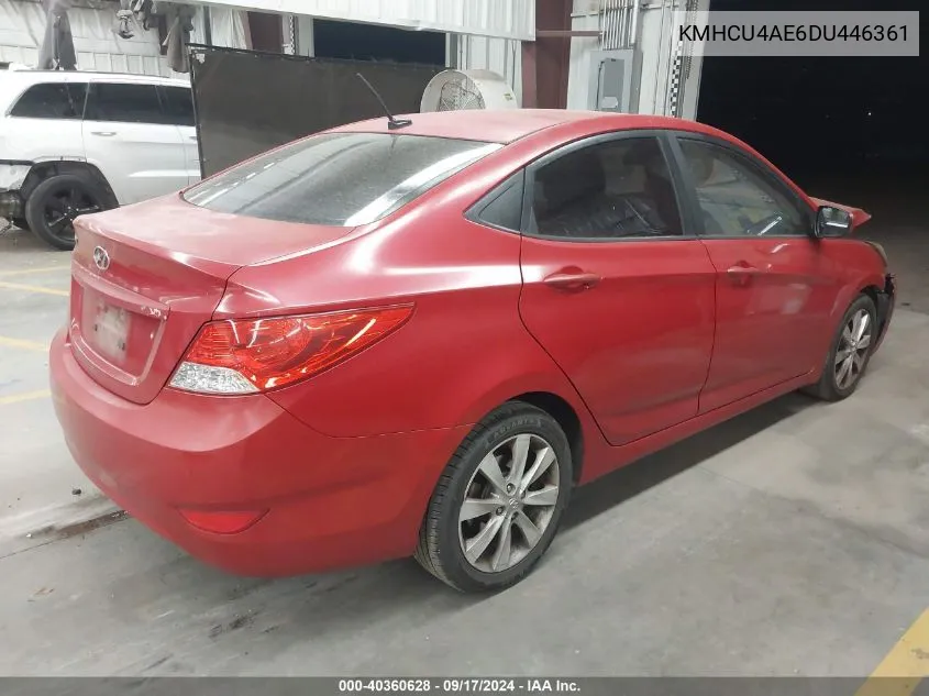 KMHCU4AE6DU446361 2013 Hyundai Accent Gls