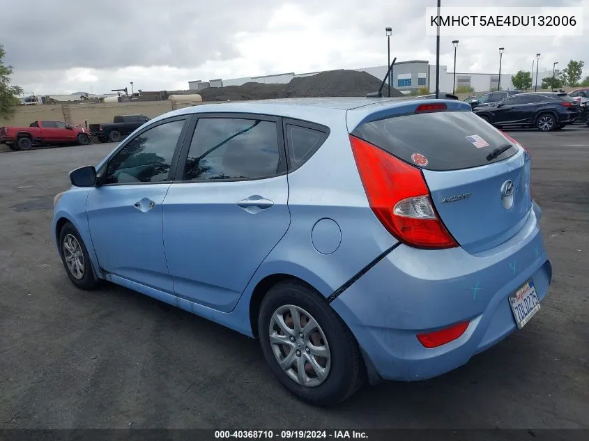 KMHCT5AE4DU132006 2013 Hyundai Accent Gs