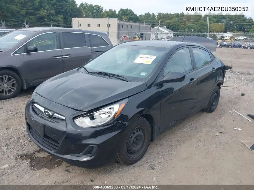 2013 Hyundai Accent Gls VIN: KMHCT4AE2DU350052 Lot: 40369238