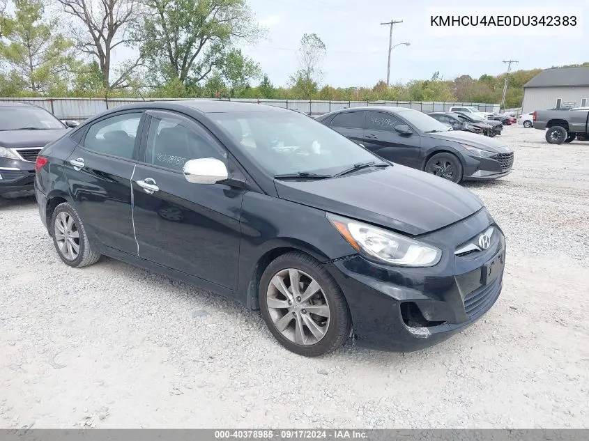 KMHCU4AE0DU342383 2013 Hyundai Accent Gls