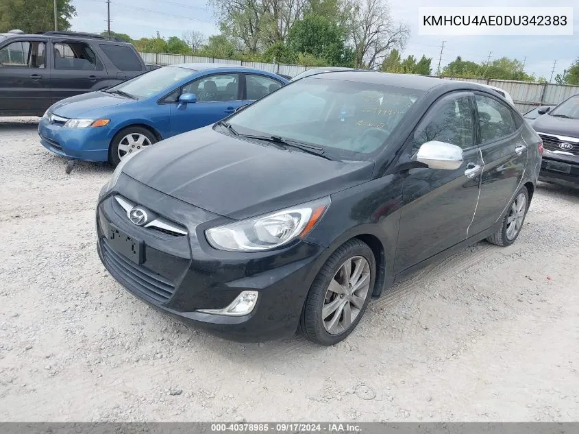 KMHCU4AE0DU342383 2013 Hyundai Accent Gls