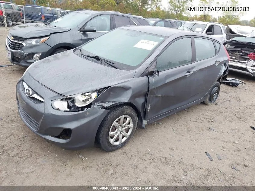 2013 Hyundai Accent Gls/Gs VIN: KMHCT5AE2DU085283 Lot: 40400343